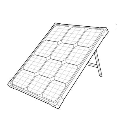 WATTSTUNDE® 100W Solarkoffer ULTRA LIGHT Mobiles Panel