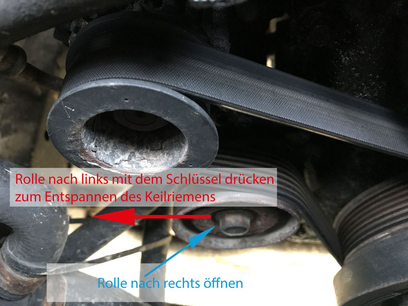 Spannrolle Defekt Gerusch